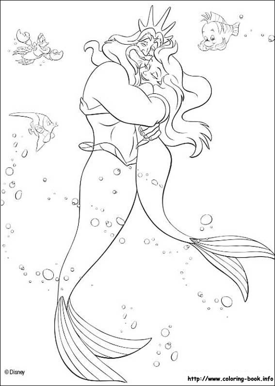 The Little Mermaid coloring picture